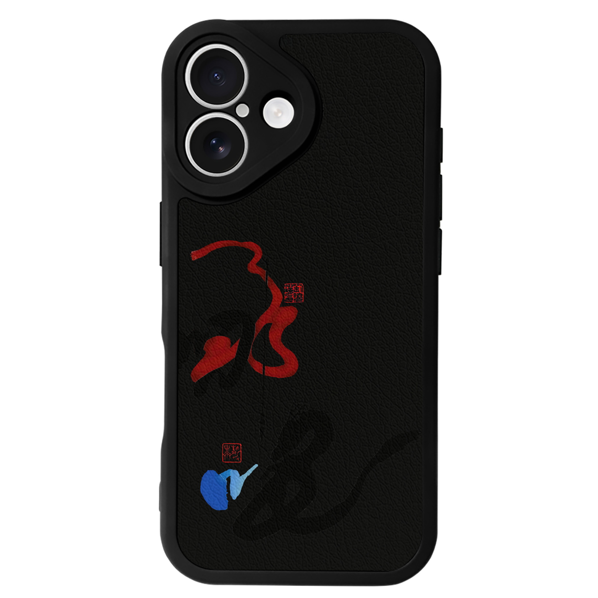 （画像用） Ne Zha 2 ナタ 魔童の大暴れ 【iPhone 16シリーズ対応】シリコンスマホケース（レザー調） 材質：シリコン